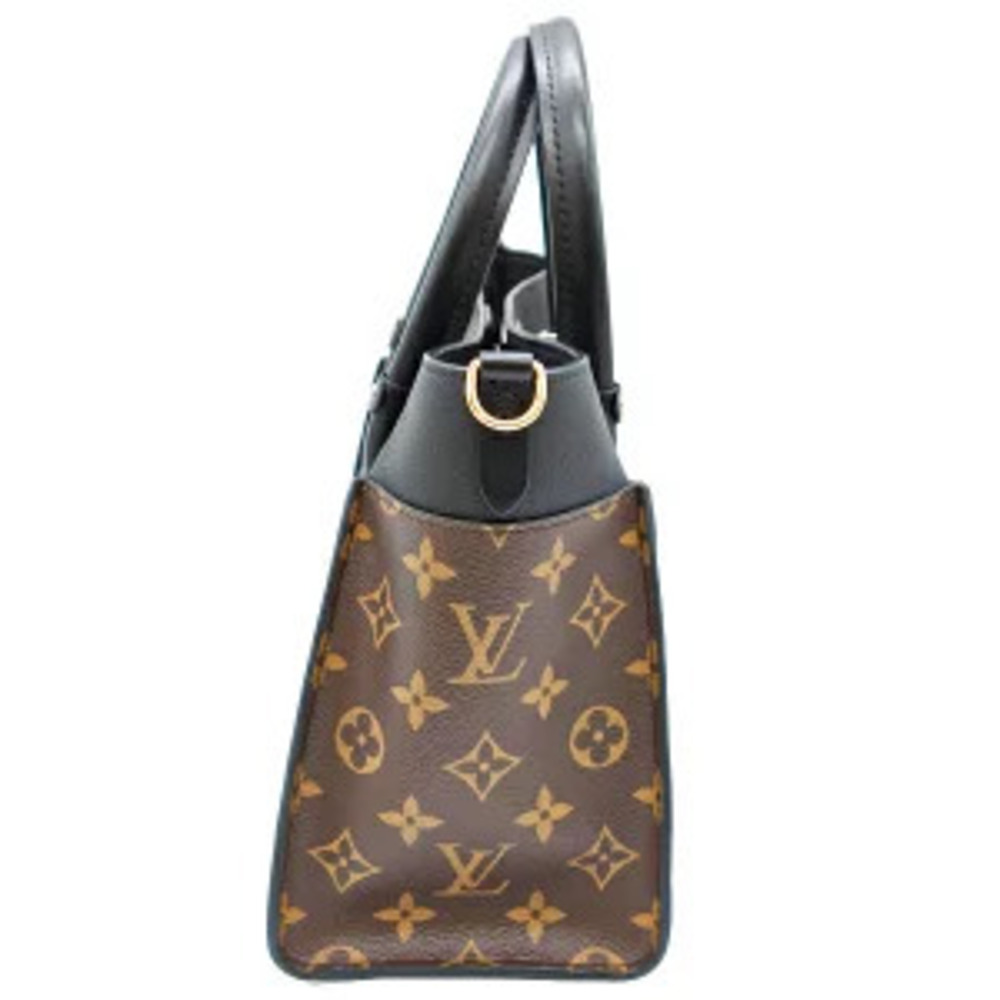 LOUIS VUITTON Onmaside Monogram Shoulder Handbag Brown Black - Picture 4 of 7
